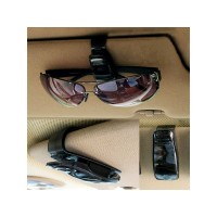 Set 2 suporti auto pentru ochelari, fixare la parasolar, negru