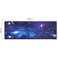 Mousepad gaming/birou, Antiderapant, 88x30 cm, Albastru