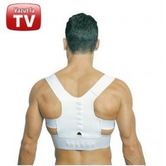 Corector de postura magnetic pentru indreptare spate-cervical, coloana si umeri, L, XL