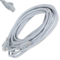 Cablu LAN retea internet, RJ 45, CAT5E, PVC, 5 m, Gri