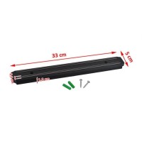 Suport magnetic pentru bucatarie, Ruhhy, fixare perete, lungime 32.5 cm, negru