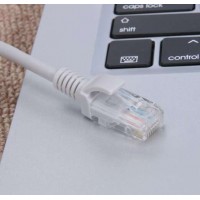 Cablu LAN retea internet, RJ 45, CAT5E, PVC, 20 m, Gri