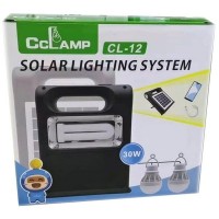 Kit panou solar camping cu functie Power Bank si 2 becuri incluse