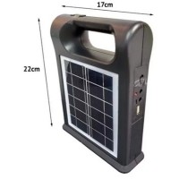 Kit panou solar camping cu functie Power Bank si 2 becuri incluse
