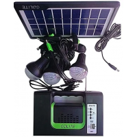 Kit panou solar cu 3 Becuri Radio Bluetooth  MP3 USB  lanterna LED acumulator