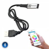 Banda LED RGB pentru TV sau camera, aplicatie telefon, USB