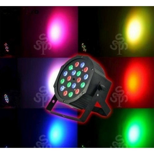 Led par proiector disco lumini dmx, senzor sunet 18 leduri