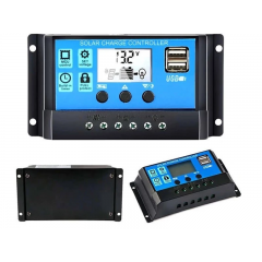 Regulator Controler Solar  30A, 12V24V, 2 X USB, LCD