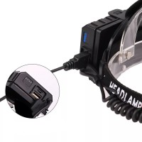 Lanterna de cap cu LED P70, zoom, 5 moduri , USB