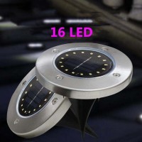Lampi solare pentru sol 4 bucati, ingropate, trepte, 16 leduri