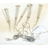 Instalatie 5 artificii fulgi LED Premium spectaculoase alb cald si multicolor