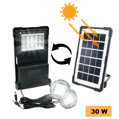 Proiector lampa solara 30w Power Bank becuri panou solar statie solara portabila