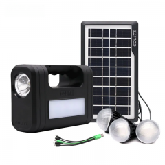 Panou solar fotovoltaic iluminare 3 becuri lanterna incarcare telefon lampa
