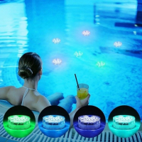 Set 4 Lampi LED RGB, pentru piscina cu telecomanda, rezistente la apa