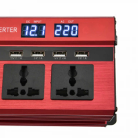 Invertor convertor 12v la 220V 2000W  3 prize, USB, afisaj