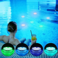 Set 2 Lampi LED RGB, pentru piscina cu doua telecomenzi, rezistente la apa