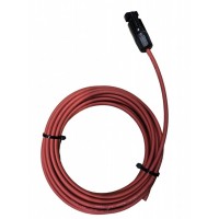Set cabluri panou solar 2 x 5m rosu si negru, mufe MC4