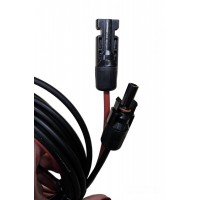 Set cabluri panou solar 2 x 5m rosu si negru, mufe MC4