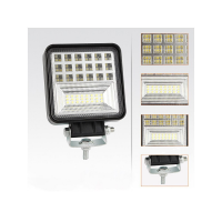 Proiector auto 126 W 42 LED, patrat 11x11cm, 12-24 V