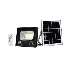 Proiector solar puternic 50W, 70 LED SMD, panou solar si telecomanda, IP66