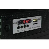 Kit panou solar 3 becuri LED radio digital afisaj incarcare telefon telecomanda bluetooth lanterne