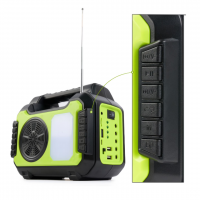 Kit panou solar fotovoltaic 8 acumulatori LiIon 16850 4 bec incarcare telefon radio mp3 bluetooth