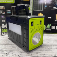 Kit panouri solare acumulator LiIon 84.000mAh priza 220v 300w sin pur alimentare televizor 4 bec
