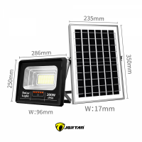 Proiector solar puternic e 200W, 130 LED SMD, panou solar si telecomanda, IP66