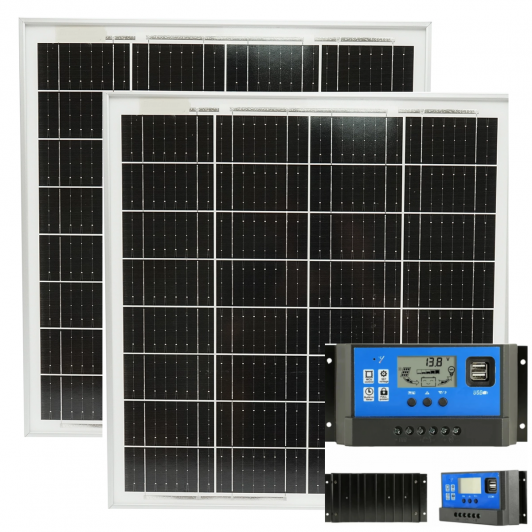 Pachet 2 bucati panou solar 30w si controler 60A