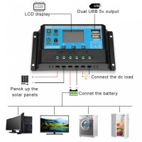 Pachet 2 bucati panou solar 30w si controler 60A