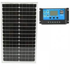Kit solar panou solar 50w monocristalin si controler solar 30A