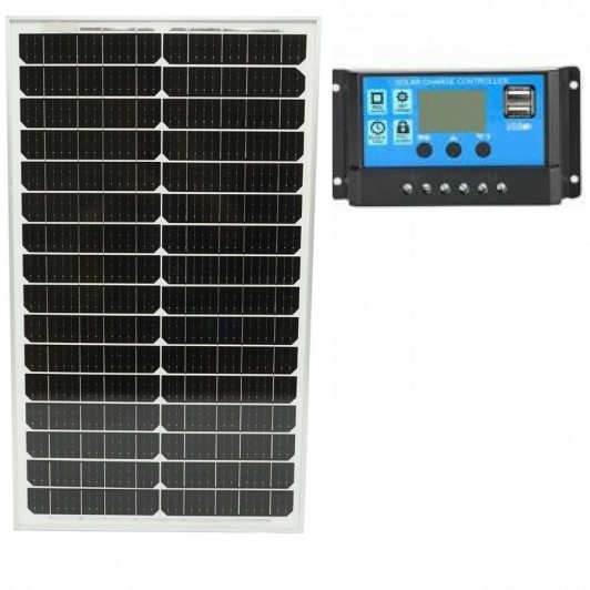 Kit solar panou solar 50w monocristalin si controler solar 30A