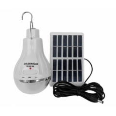 Bec LED portabil  mini panou solar inclus