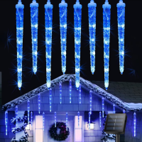 Instalatie solara exterior 8 turturi sloi efect curgere topire alb rece alb cald albastru multicolor Instalatie solara exterior 8 turturi sloi efect curgere topire alb rece alb cald albastru multicolor