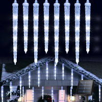 Instalatie solara exterior 8 turturi sloi efect curgere topire alb rece alb cald albastru multicolor Instalatie solara exterior 8 turturi sloi efect curgere topire alb rece alb cald albastru multicolor