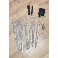 Instalatie solara exterior 8 turturi sloi efect curgere topire alb rece alb cald albastru multicolor Instalatie solara exterior 8 turturi sloi efect curgere topire alb rece alb cald albastru multicolor