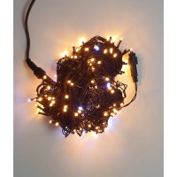 Instalație liniară fir luminos cu flash alb rece, alb cald, albastru, multicolor   30 metri