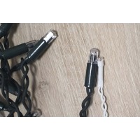 Instalatie perdea tip turturi FLASH fir gros si LED foarte mare 8m interconectabile