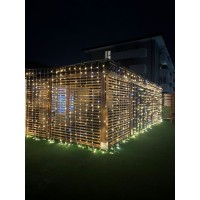 Instalatie perdea 3x3m, ploaie cu FLASH 320 leduri alb cald interconectabile Instalatie perdea 3x3m, ploaie cu FLASH 320 leduri alb cald interconectabile