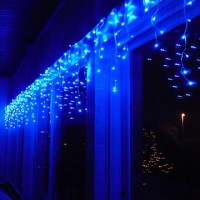 Instalatie turturi 20m perdea franjurata LED sarbatori alb rece cald albastru multicolor conectabile