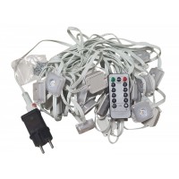 Instalatie EAVE permanenta casa cu 20 led-uri pixel RGBW 15m interconectabila