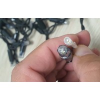 Instalatie perdea tip turturi FLASH fir gros negru LED foarte mare 23.5m interconectabile