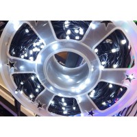 Instalatie liniara sirag 45m cu Flash fir luminos: alb rece, alb cald, albastru sau multicolor Instalatie liniara sirag 45m cu Flash fir luminos: alb rece, alb cald, albastru sau multicolor