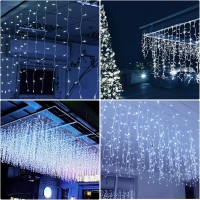 Instalatie perdea turturi brate egale 20m x0.5m flash interconectabile 4 culori Instalatie perdea turturi brate egale 20m x0.5m flash interconectabile 4 culori