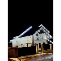 Instalatie PREMIUM turturi FLASH FIR FOARTE GROS alb cald rece albastru interconectabile led mare