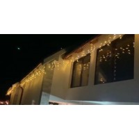 Instalatie PREMIUM turturi FLASH FIR FOARTE GROS alb cald rece albastru interconectabile led mare