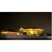 Instalatie PREMIUM turturi FLASH FIR FOARTE GROS alb cald rece albastru interconectabile led mare