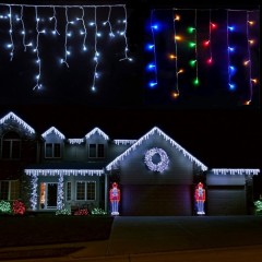 Instalatie 15 m tip turturi 330 LED, perdea franjurata, 4 nuante disponibile MULTICOLOR ALBASTRU Instalatie 15 m tip turturi 330 LED, perdea franjurata, 4 nuante disponibile MULTICOLOR ALBASTRU