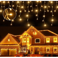 Instalatii turturi 30m perdea franjurata LED 4 CULORI disponibile (2 x 15 m) ALBASTRU MULTICOLOR ALB