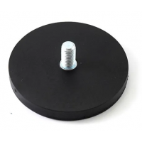 Suporti magnetici cauciucati montare proiector, Led Bar forta 20kg, diametru 66mm, surub M6